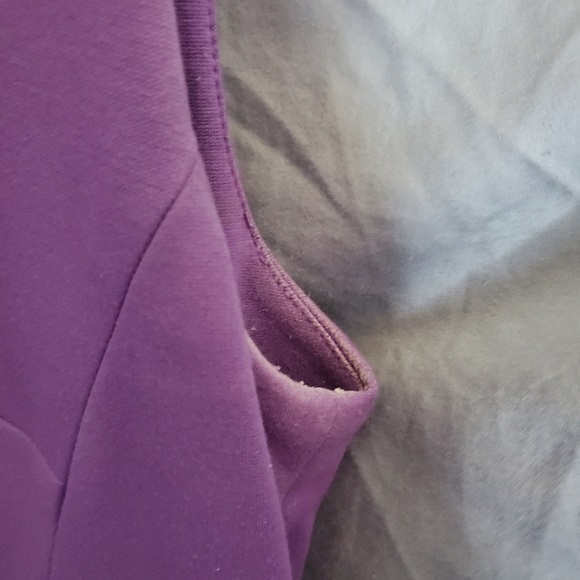 Talbots Sheath v-neck dress purple Size small 4p - Picture 5 of 12